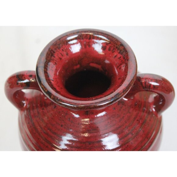 NEW Southern Living Olive trio Jar Red Vessel #41005 Brown Base Decorative - Picture 7 of 9